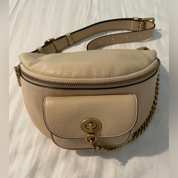Coach Handbags - Limited edition Coach x Jennifer Lopez Belt bag- cream